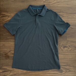 Lululemon Men's Gray Polo Shirt